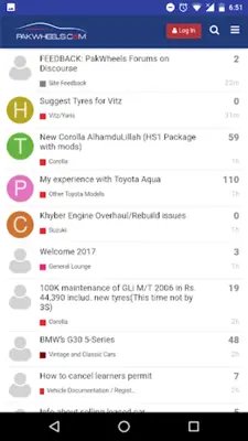 PakWheels Forums android App screenshot 2